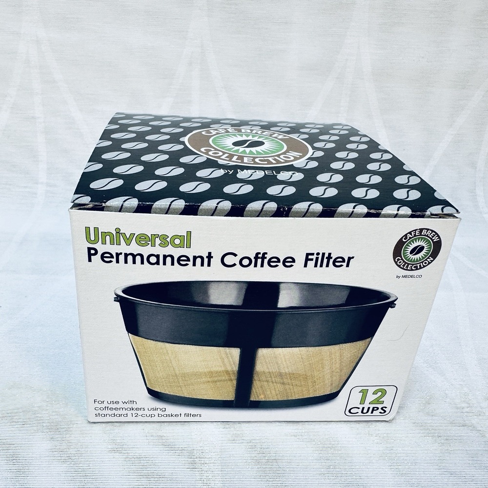 Universal Permanent Coffee Filter 12 Cup Cafe Brew‎ Collection by Medelco